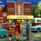 Puzzle - Falcon - Wizyta w kinie