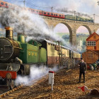 Puzzle - Falcon - Transport poczty koleją