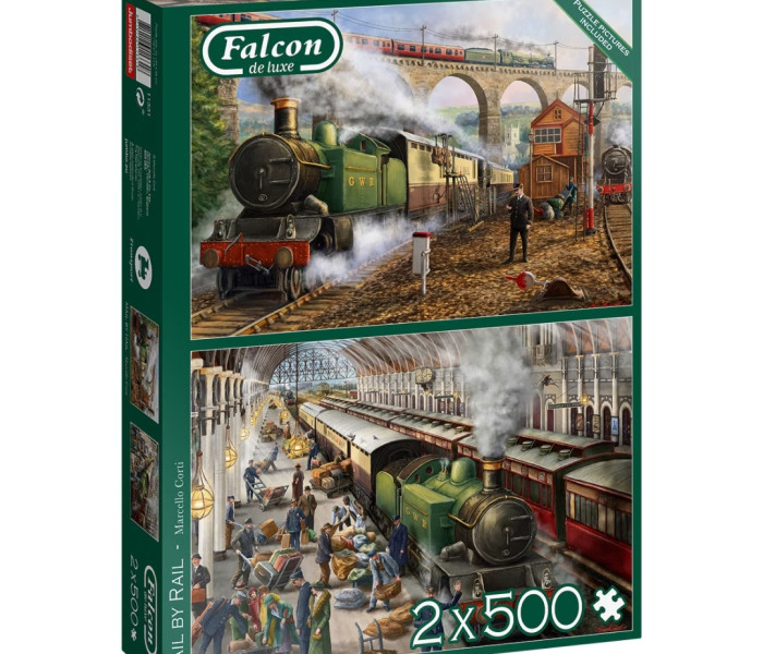 Puzzle - Falcon - Transport poczty koleją