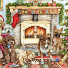 Puzzle - Falcon - Szczeniaki świąteczne