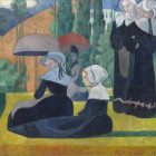 Puzzle - Grafika - Bretończycy z parasolami