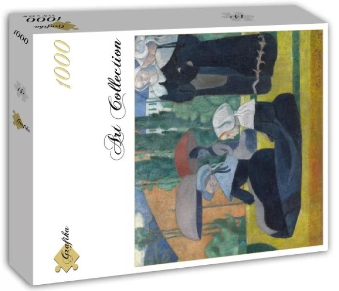 Puzzle - Grafika - Bretończycy z parasolami