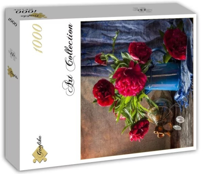 Puzzle - Grafika - Czerwone piwonie