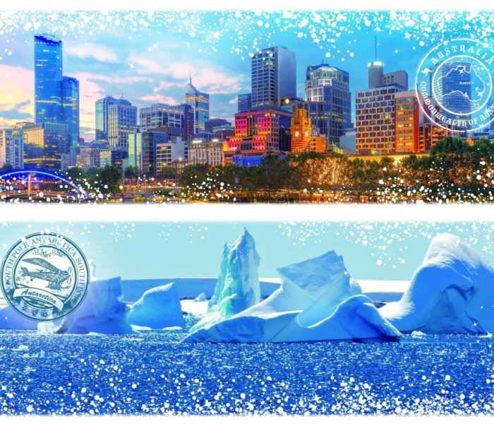 Puzzle - Grafika - Podróż dookoła świata - Australia, Antarktyda