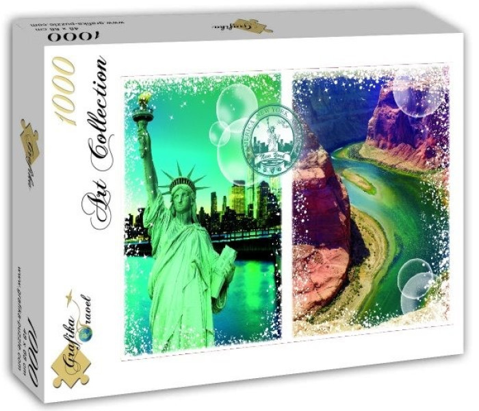 Puzzle - Grafika - Podróż dookoła świata - Stany Zjednoczone