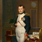 Puzzle - Grafika - Cesarz Napoleon w swoim gabinecie w Tuileries