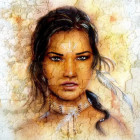 Puzzle - Grafika - Kobieta indyjska