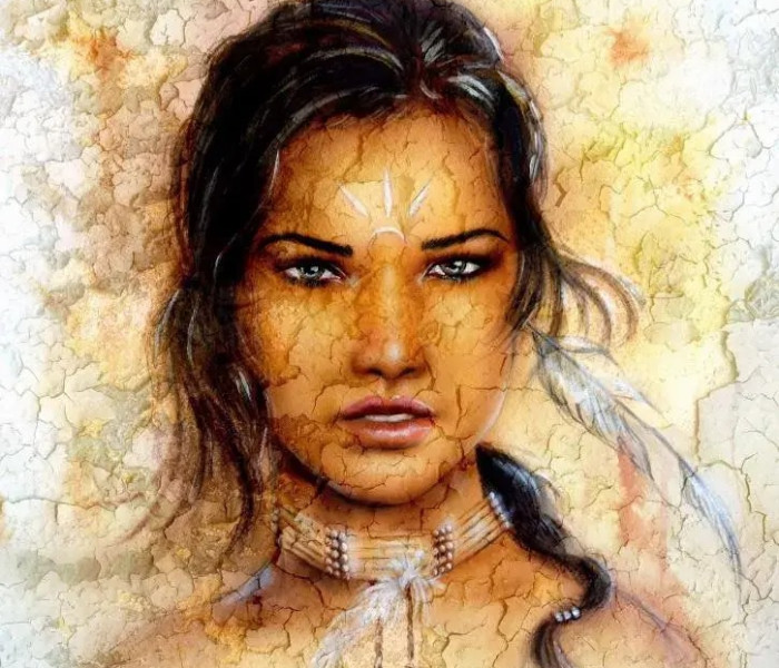 Puzzle - Grafika - Kobieta indyjska