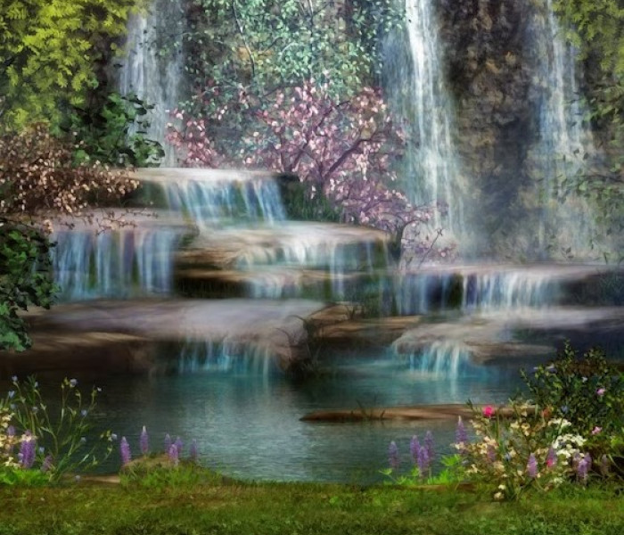 Puzzle - Grafika - Magiczny wodospad