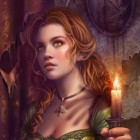 Puzzle - Grafika - Przy świecach