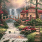 Puzzle - Grafika - Wodospady na rzece Sierra