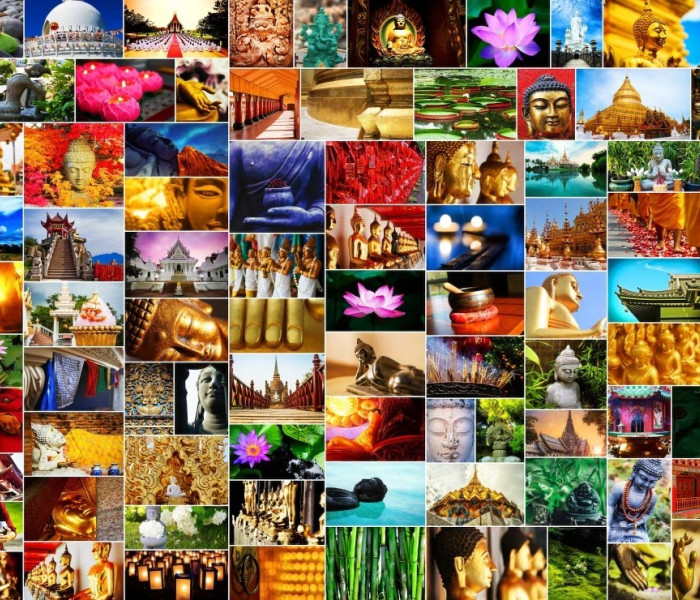 Puzzle - Grafika - Kolaż - Zen