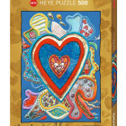 Puzzle - Heye - Czerwony i niebieski