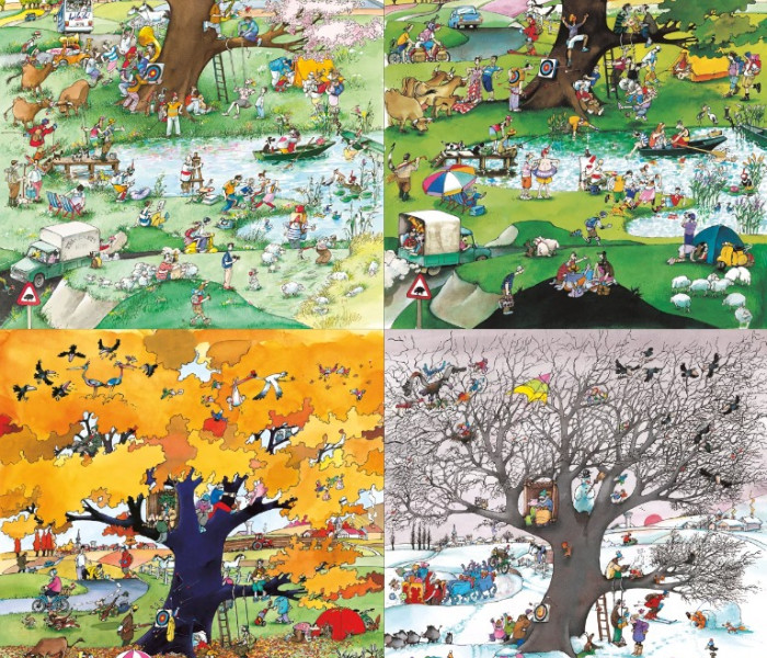 Puzzle - Heye - Cztery pory roku