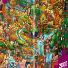 Puzzle - Heye - Egzotyczne safari - Triangular puzzle