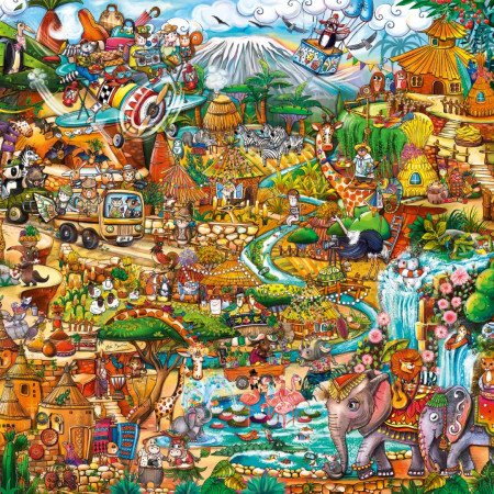 Egzotyczne safari - Triangular puzzle