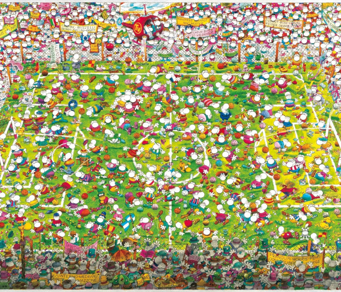 Puzzle - Heye - Szalony futbol - Triangular puzzle