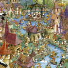 Puzzle - Heye - Miasto królików - Triangular puzzle