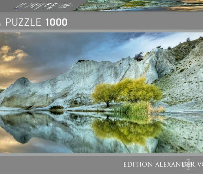 Puzzle - Heye - Niebieskie jezioro - Puzzle Panoramiczne