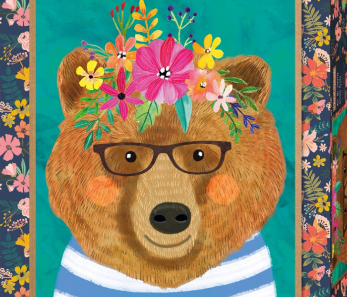 Puzzle - Heye - Delikatny niedźwiedź