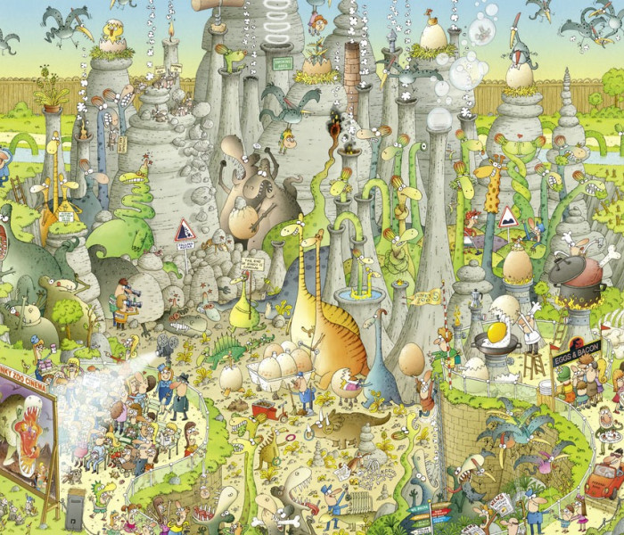 Puzzle - Heye - Zoo - Wystawa jurajska