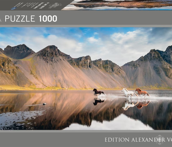 Puzzle - Heye - konie islandzkie - Puzzle Panoramiczne