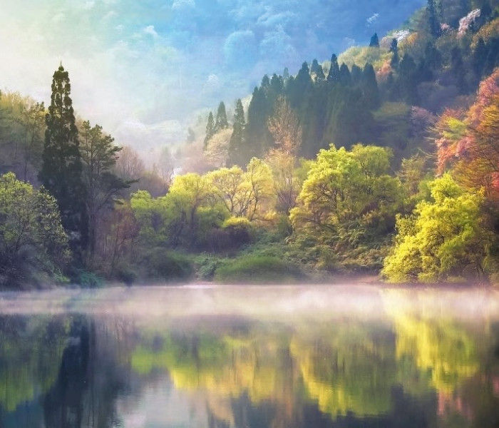 Puzzle - Heye - Jezioro Seryangji - Puzzle Panoramiczne