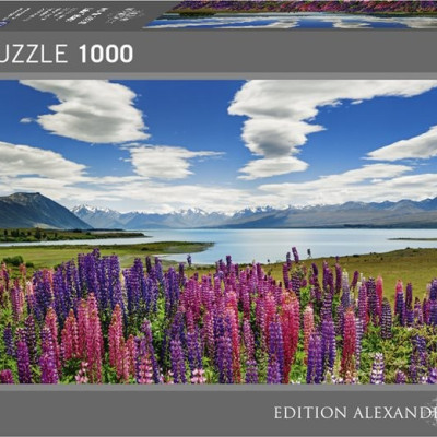 Jezioro Tekapo, Nowa Zelandia - Puzzle Panoramiczne 