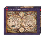 Puzzle - Heye - Stara mapa świata