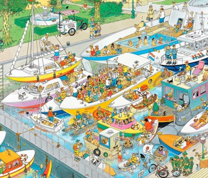 Puzzle - Jumbo - Jan van Haasteren: Statki