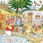 Puzzle - Jumbo - Zamieszanie na polu kempingowym! - WASGIJ Puzzle