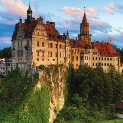 Zamek Sigmaringen, Niemcy - Puzzle Panoramiczne 