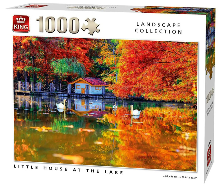 Puzzle - King - Mały dom nad jeziorem