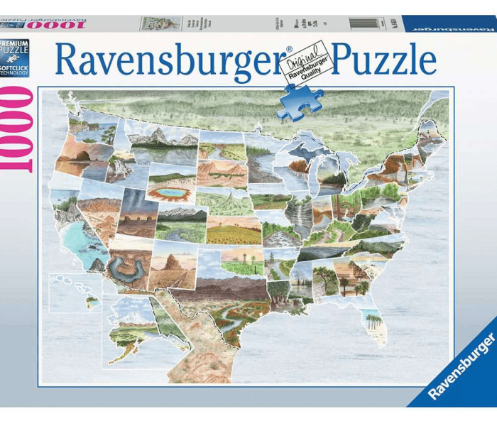 Puzzle - Ravensburger - Od wybrzeża do wybrzeża