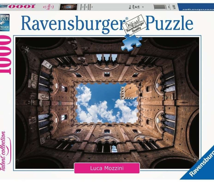 Puzzle - Ravensburger - Cortile del Podestà, Palazzo Pubblico, Siena, Włochy
