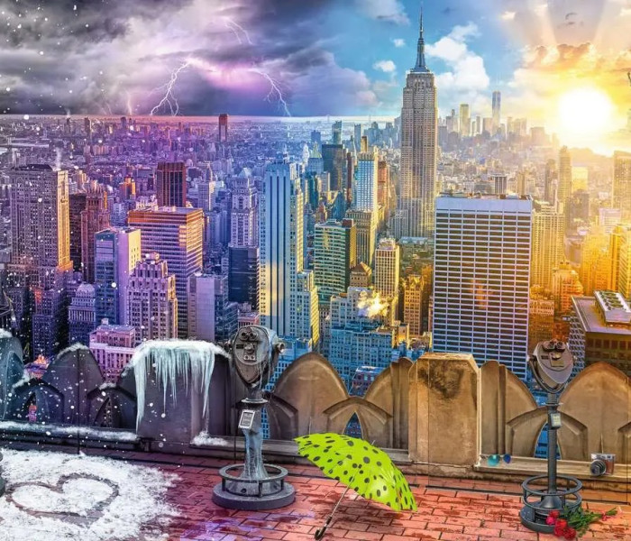 Puzzle - Ravensburger - 4 pory roku w Nowym Jorku