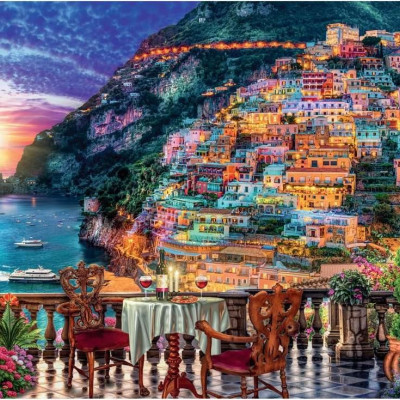 Kolacja w Positano we Włoszech
