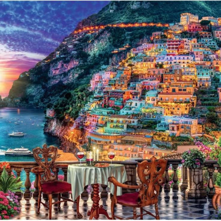 Kolacja w Positano we Włoszech