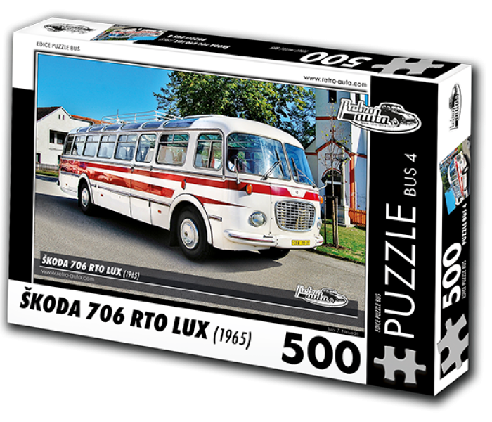 Puzzle - Retro-auta - Bus Škoda 706 RTO LUX (1965)