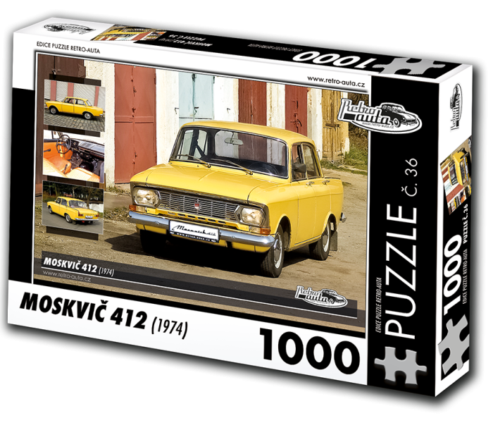 Puzzle - Retro-auta - Puzzle Moskvic 412 (1974)