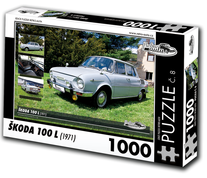 Puzzle - Retro-auta - Puzzle Skoda 100 L (1971)