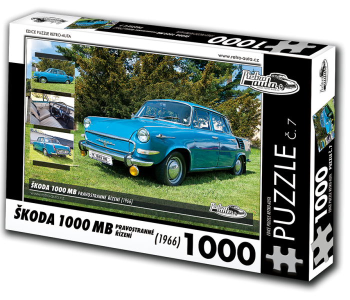 Puzzle - Retro-auta - Puzzle Skoda 1000 MB (1966)