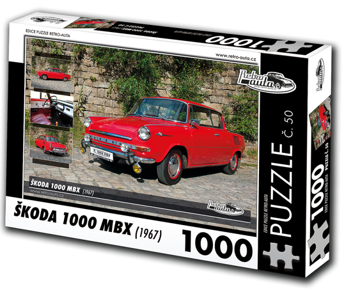 Puzzle - Retro-auta - Puzzle Skoda 1000 MBX (1967)