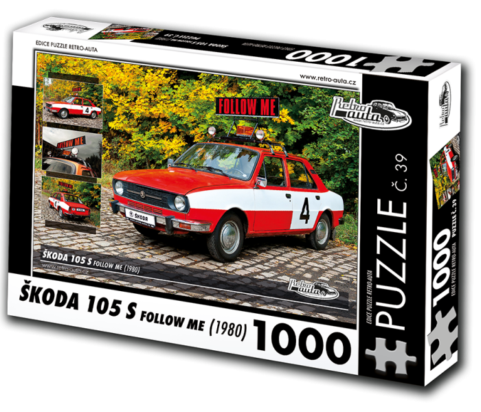 Puzzle - Retro-auta - Puzzle Skoda 105 S Follow me