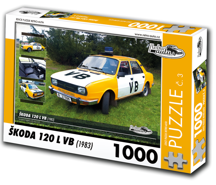 Puzzle - Retro-auta - Puzzle Skoda 120 L VB (1983)