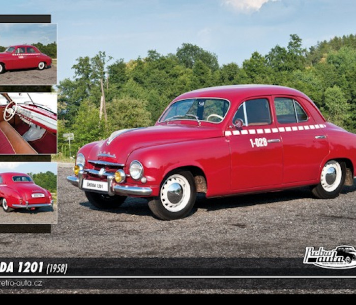 Puzzle - Retro-auta - Puzzle Skoda 1201 (1958)