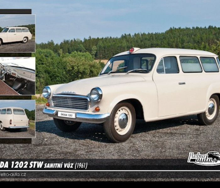 Puzzle - Retro-auta - Puzzle Skoda 1202 STW (1961)