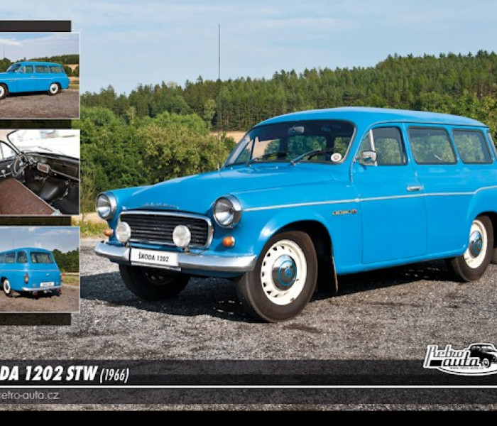Puzzle - Retro-auta - Puzzle Skoda 1202 STW (1966)