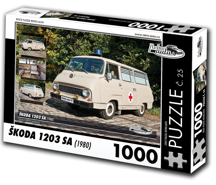 Puzzle - Retro-auta - Puzzle Skoda 1203 SA (1980)