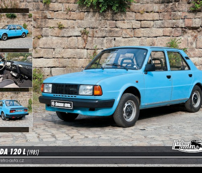 Puzzle - Retro-auta - Puzzle Skoda 120L (1985)